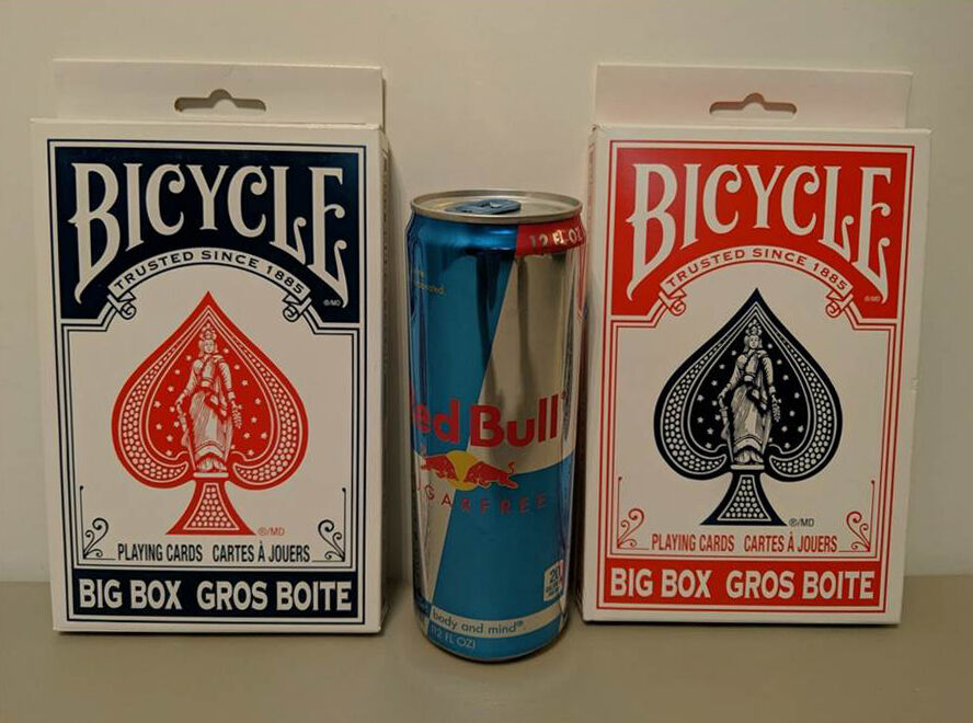 jumbo 7" bicycle playing cards (2) decks