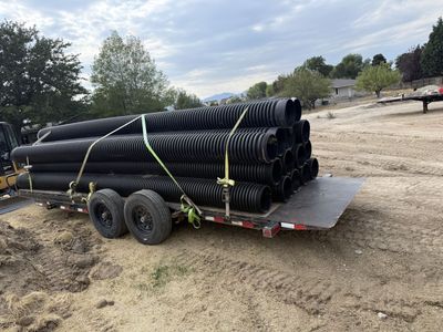 Double wall 12” ADS pipe