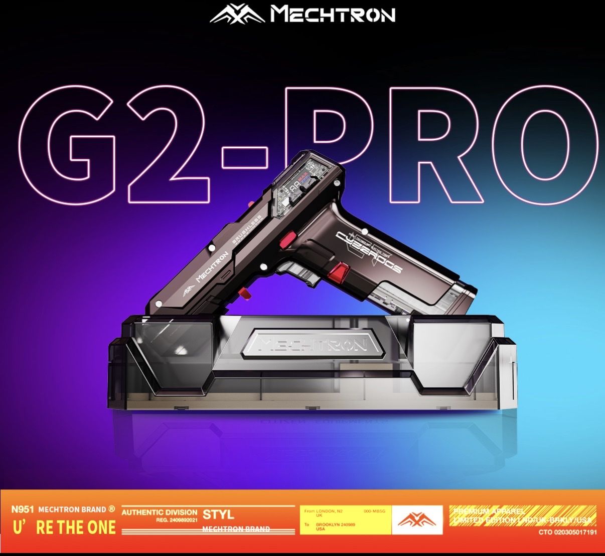 MECHTRON G2-PRO 8V Li-ION AI 2SPEED BRUSHLESS HAMMER DRILL (PRO) with Accessories