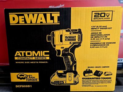 Brand New DeWalt 1/4" Impact Driver – $100 (Retail $220)!