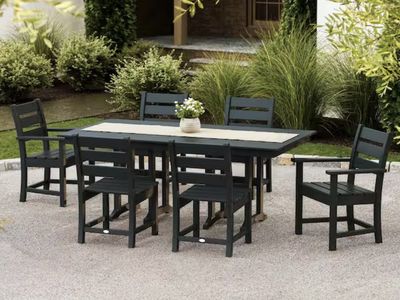 POLWOOD Outdoor Dining Set with Table and Chairs - NEW IN BOX