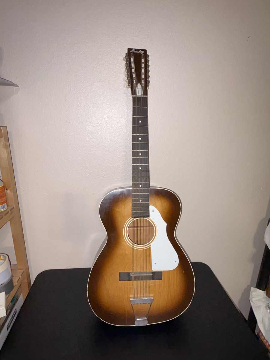 Vintage 1960’s Barclay 12 string accoustic guitar