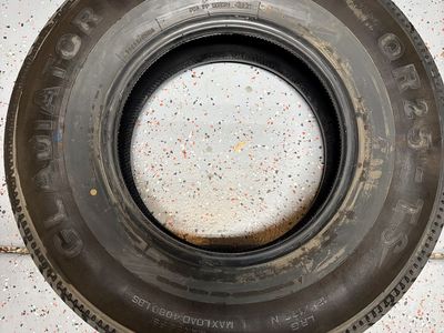 Gladiator QR-25 TS ST235/85R16 12-Ply Trailer Tire (Used 150 Miles)