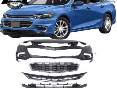 2016 Malibu XL Front Bumper Kit - OEM Style Replacement with Grille, Fog Lights & Trim