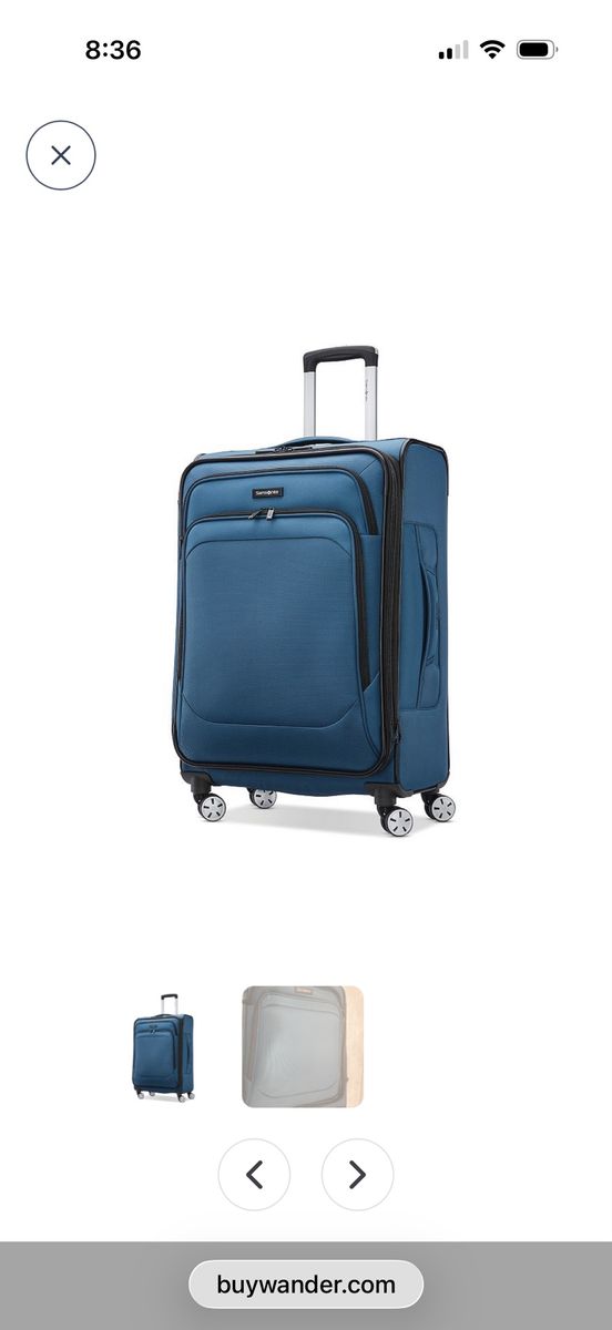 Samsonite Hyperspin 4 Softside Spinner Luggage, Blue Blue