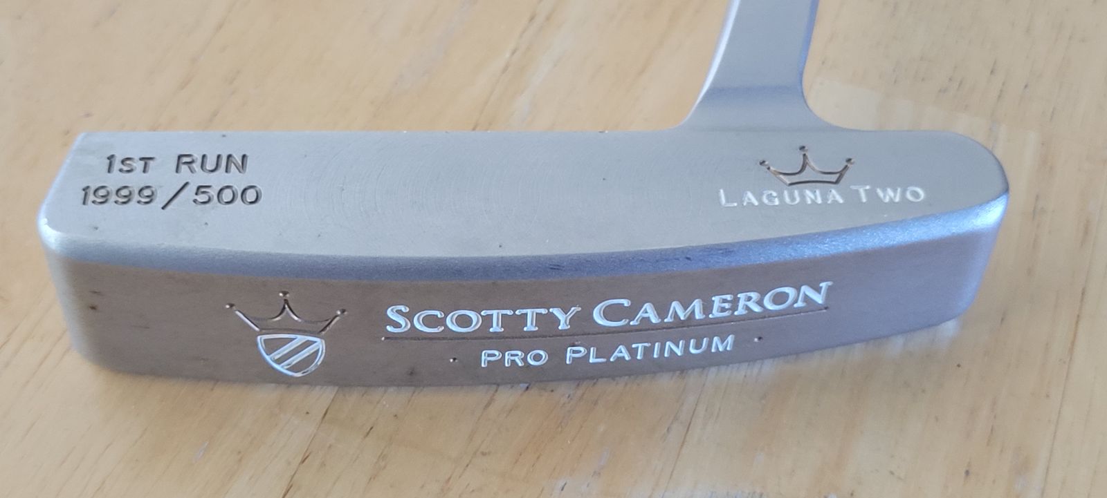 Scotty Cameron Pro Platinum Laguna 2 with headcover and original grip