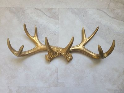 resin wall antlers golden