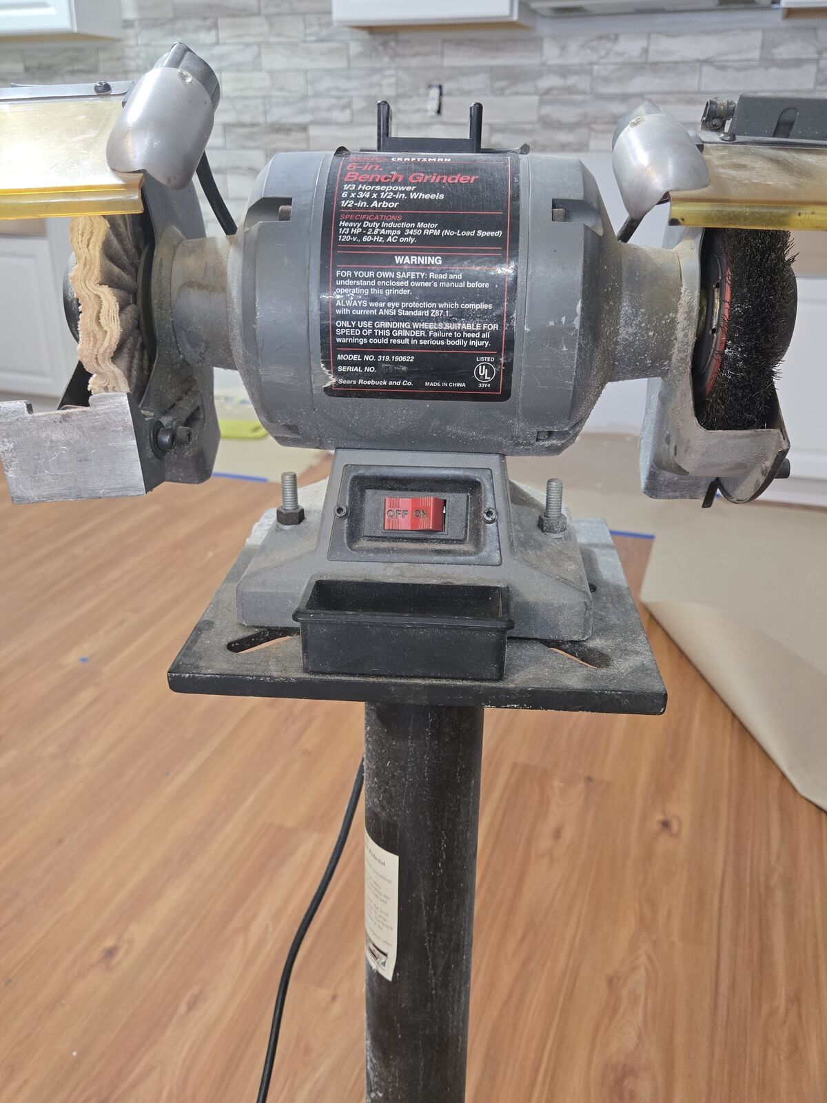 Craftsman 6” Lighted Bench Grinder