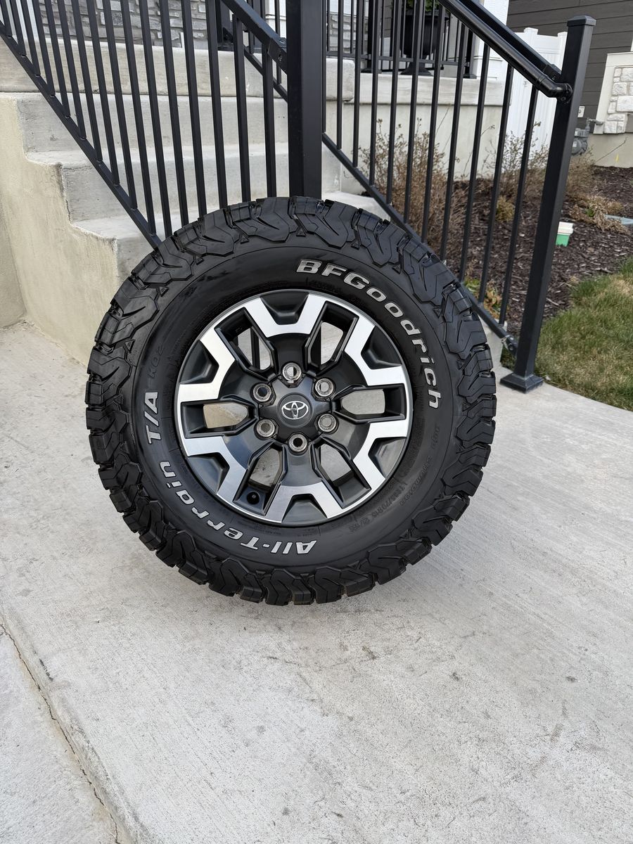 Toyota Tacoma Rims and Tires 265/70R16 Bfgoodrich