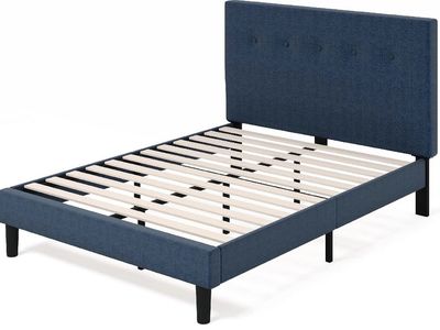 New Zinus Blue Queen Bedframe