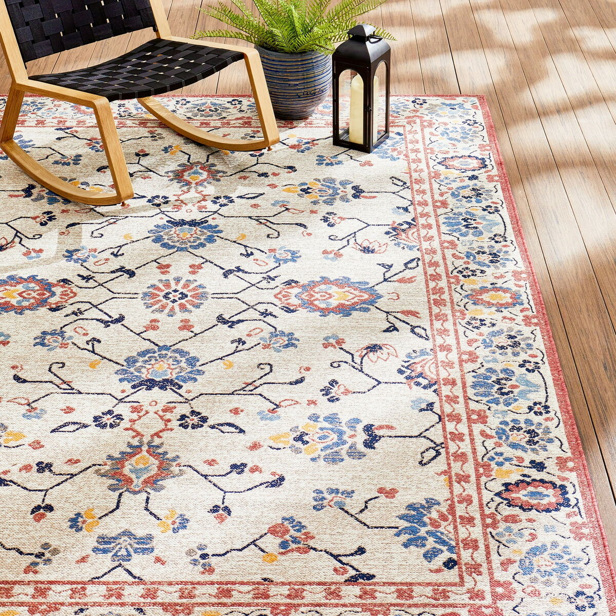 7x10 Arabella Persian Outdoor Rug (NEW)