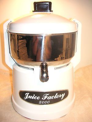 Juice Factory 2000, extracts juice from fresh fruits and vegetables, heavy duty construction