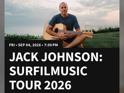 4 tickets to Jack Johnson: Surfilmusic Tour 2026 - Utah First Credit Union Amphitheatre