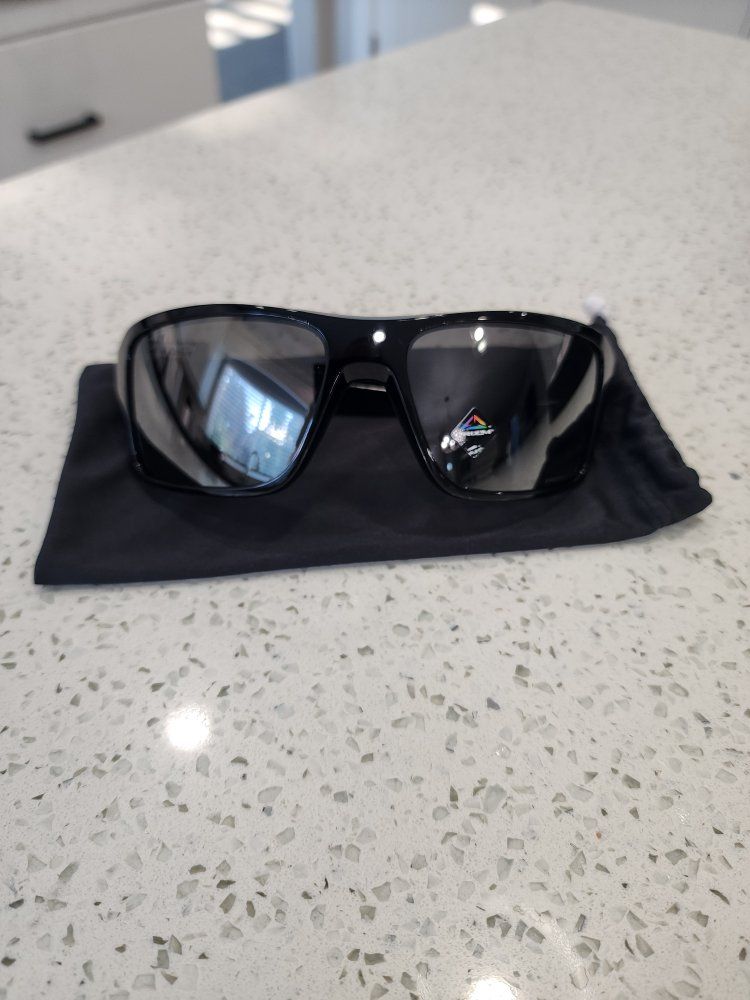 Oakley Double Edge Sunglasses Polished Black Prizm Black Polarized