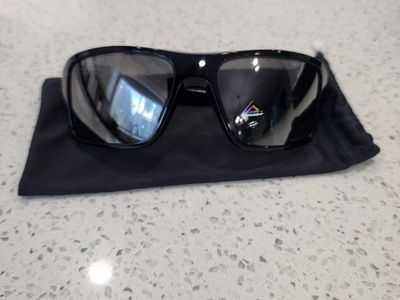 Oakley Double Edge Sunglasses Polished Black Prizm Black Polarized