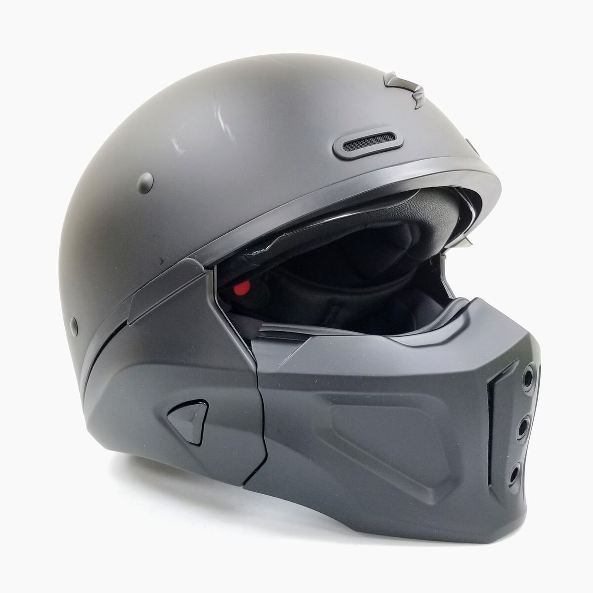 ScorpionEXO Covert X Open Face Half Shell 3/4 Helmet (Matte Black, Large) (75-1618L-L-R1-S4)