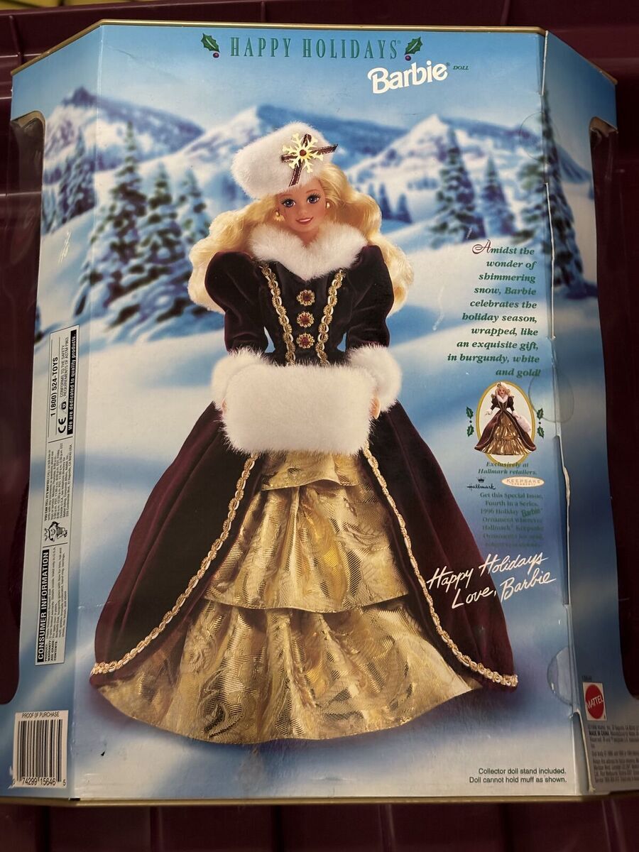 HAPPY HOLIDAYS SPECIAL EDITION BARBIE COLLECTOR DOLL 1996 MATTEL # 15646 *
