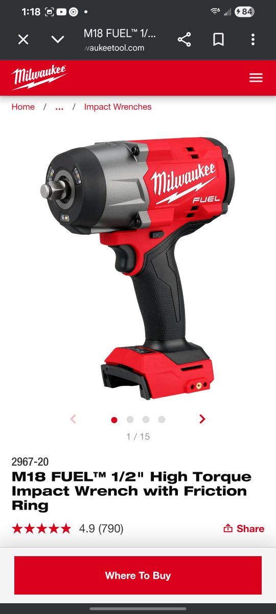 Milwaukee M18 2967 high impact
