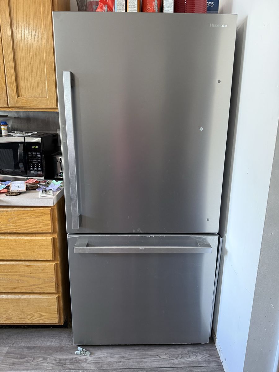 Hisense Bottom Freezer Refrigerator Stainless Steel