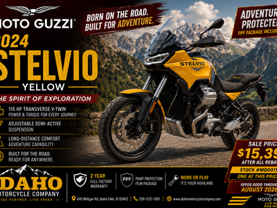 2024 STELVIO W/ RIDER ASSISTANCE PKG - Moto Guzzi Limited Time Offer!!!