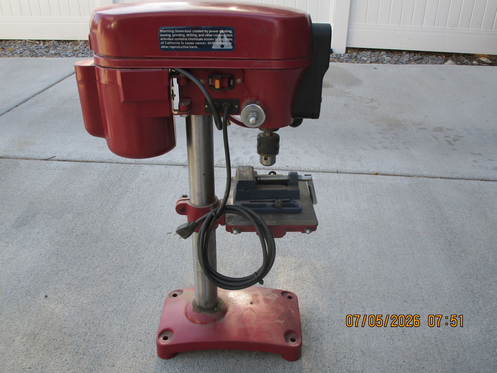 Northern Industrial 5 Speed Drill Press