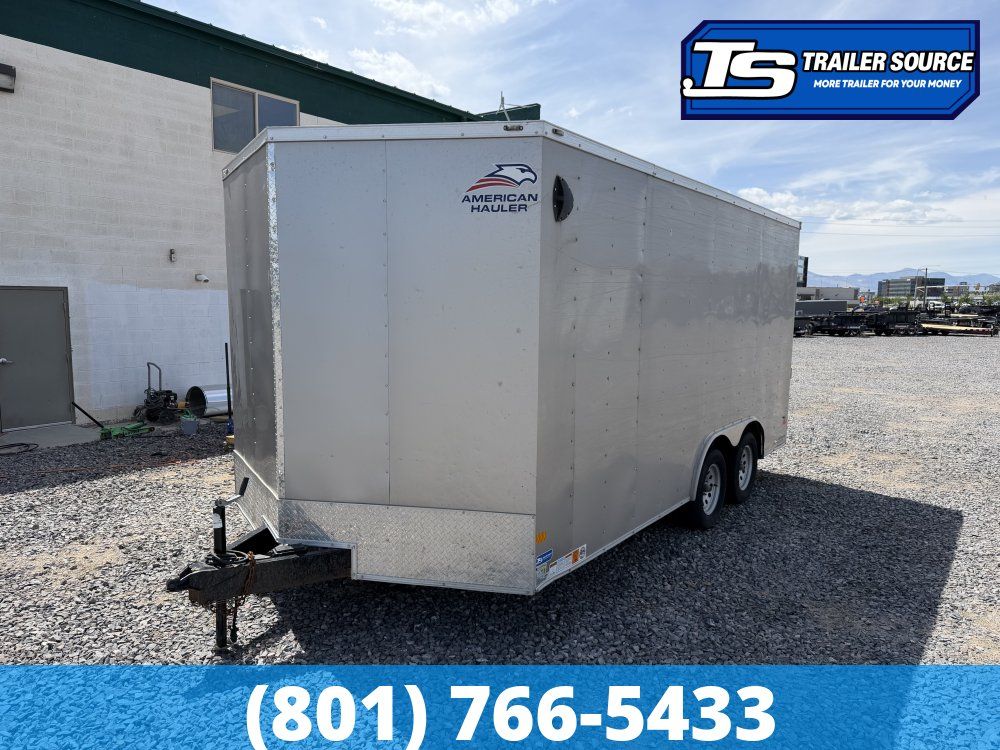 8.5x16 American Hauler Arrow Deluxe Enclosed Car Hauler Trailer - 7K GVWR - Ramp Door