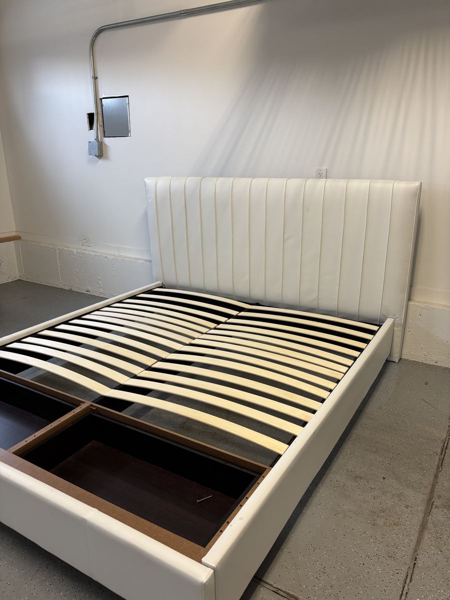 King Bed Frame W/Storage