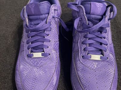 Nike Air Force 1 Low Kobe Bryant Purple Snake Sneakers Size 11
