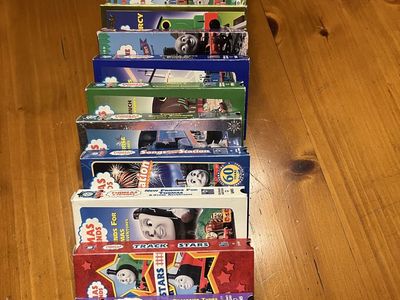 Lot of 13 Thomas and friends VHS tapes.