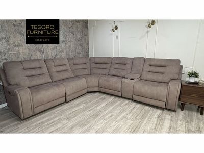 CARMELO UPHOLSTERY RECLINER SECTIONAL WE OFFER DELIVERY