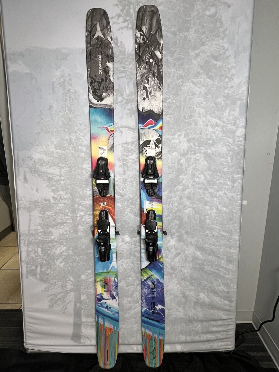 Lightly Used Atomic Bent Chetler Skis 120 192 cm w/ Salomon Strive 13 GW Demo Bindings