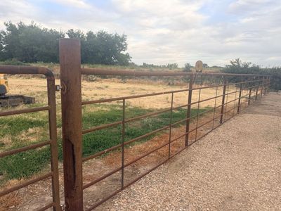 Heavy Duty Steel Gate and Panel Set - Durable Farm or Ranch Fencing