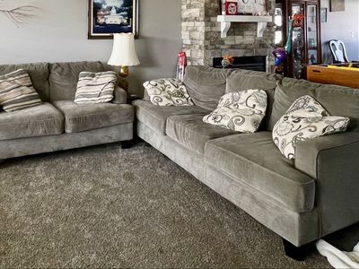 Love seat and long couch