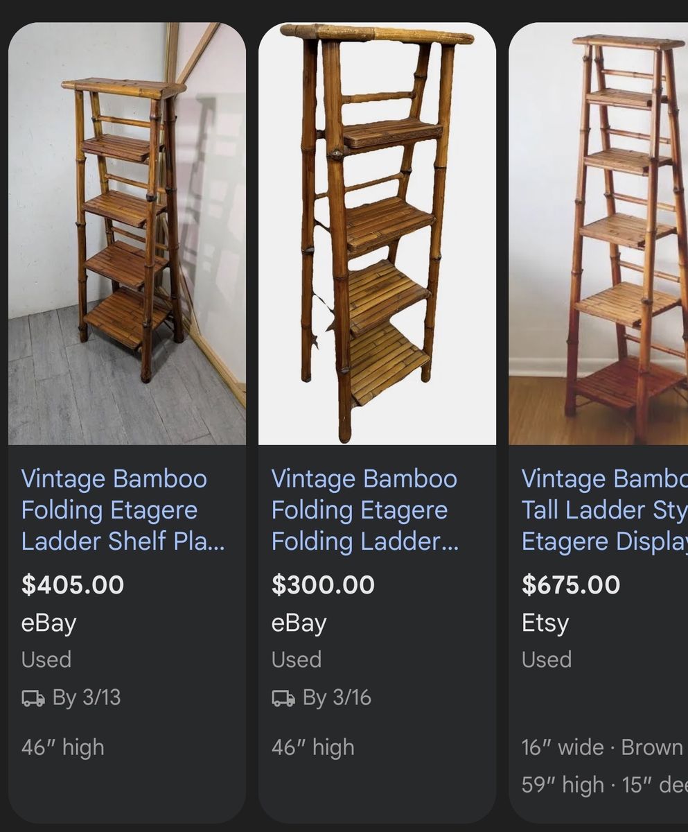 Mcm Bamboo Collapsible Shelving