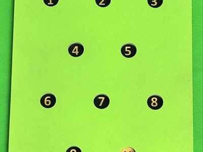 22LR /Airgun AR500 1/4 10 Holes Shooting Target Game w/ paper refills