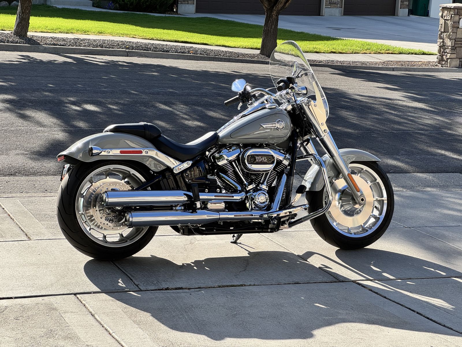2024 Harley Davidson Fat Boy 114 Billiard Grey