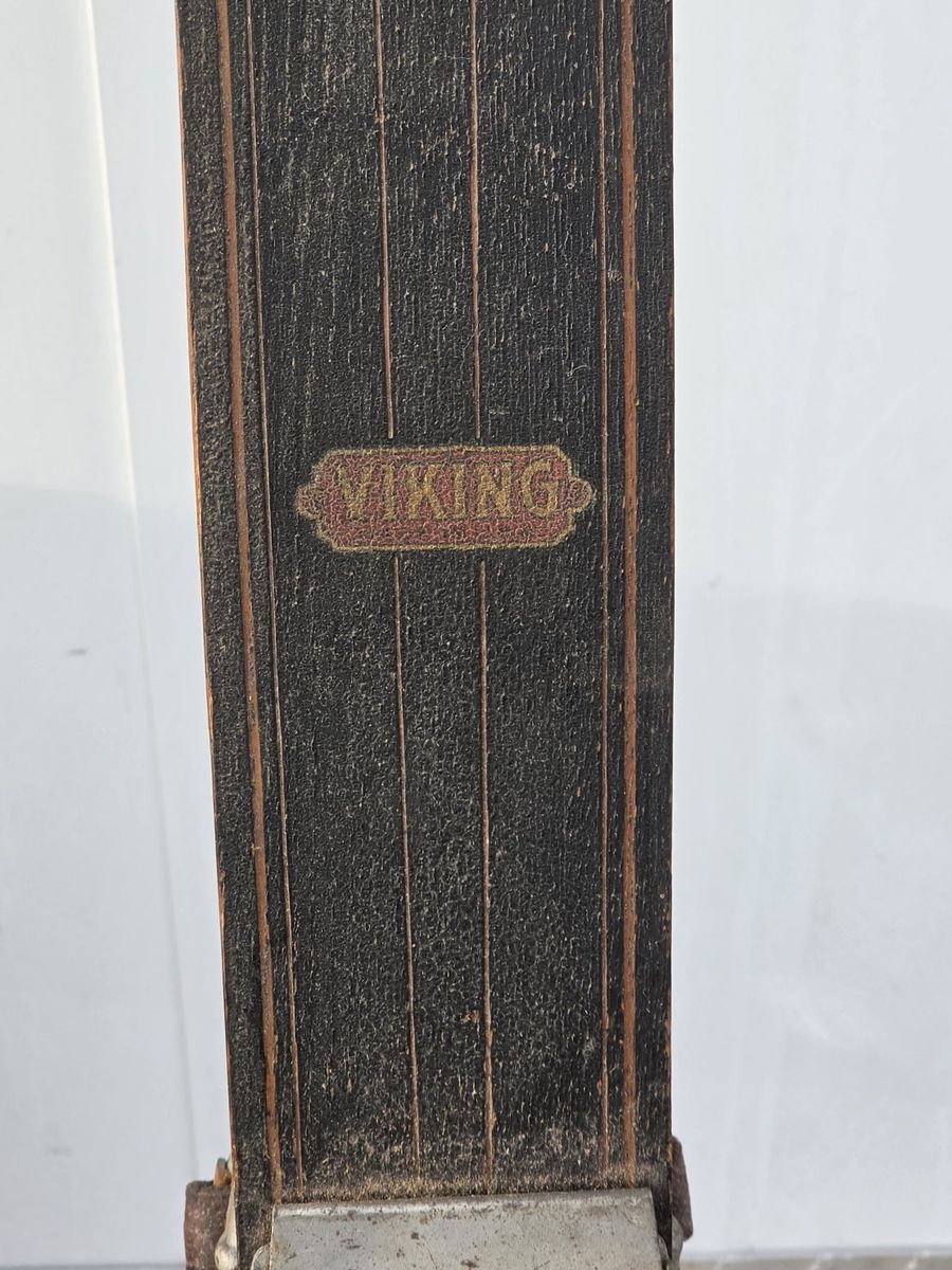 Antique Wooden Viking Skis 1910-1920 Great Conditi