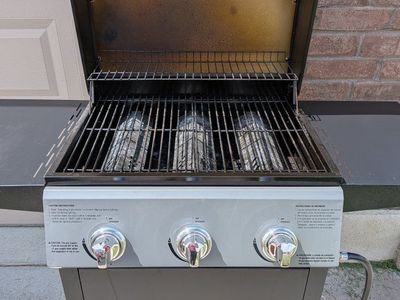 Master Forge 3-Burner Gas Grill with Side Tables