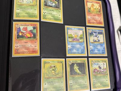 Vintage Pokémon Base Set Trading Cards Binder Collection