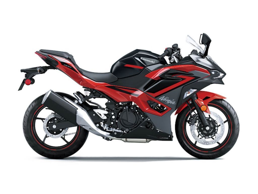 2025 Kawasaki Ninja® 500 ABS Passion Red/Metallic Flat Spark Black