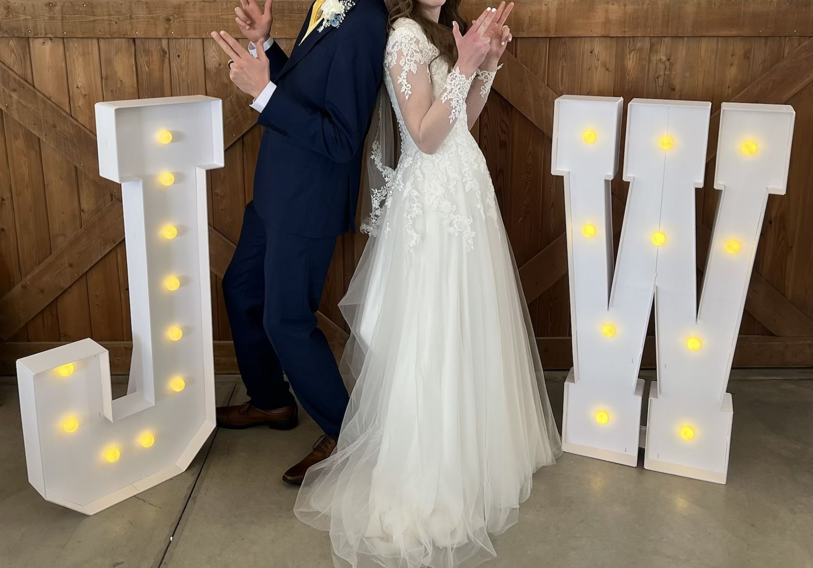 Marquee Letters J & W