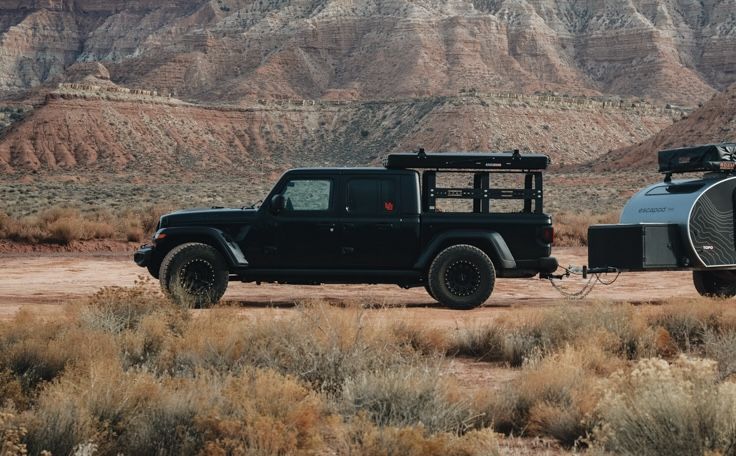 Full Height Fishbone Jeep Gladiator Truck Bed Rack