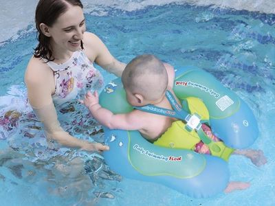 Baby / Toddler Pool Inflatable Float with Waist/Chest Strap Support & Seat Support