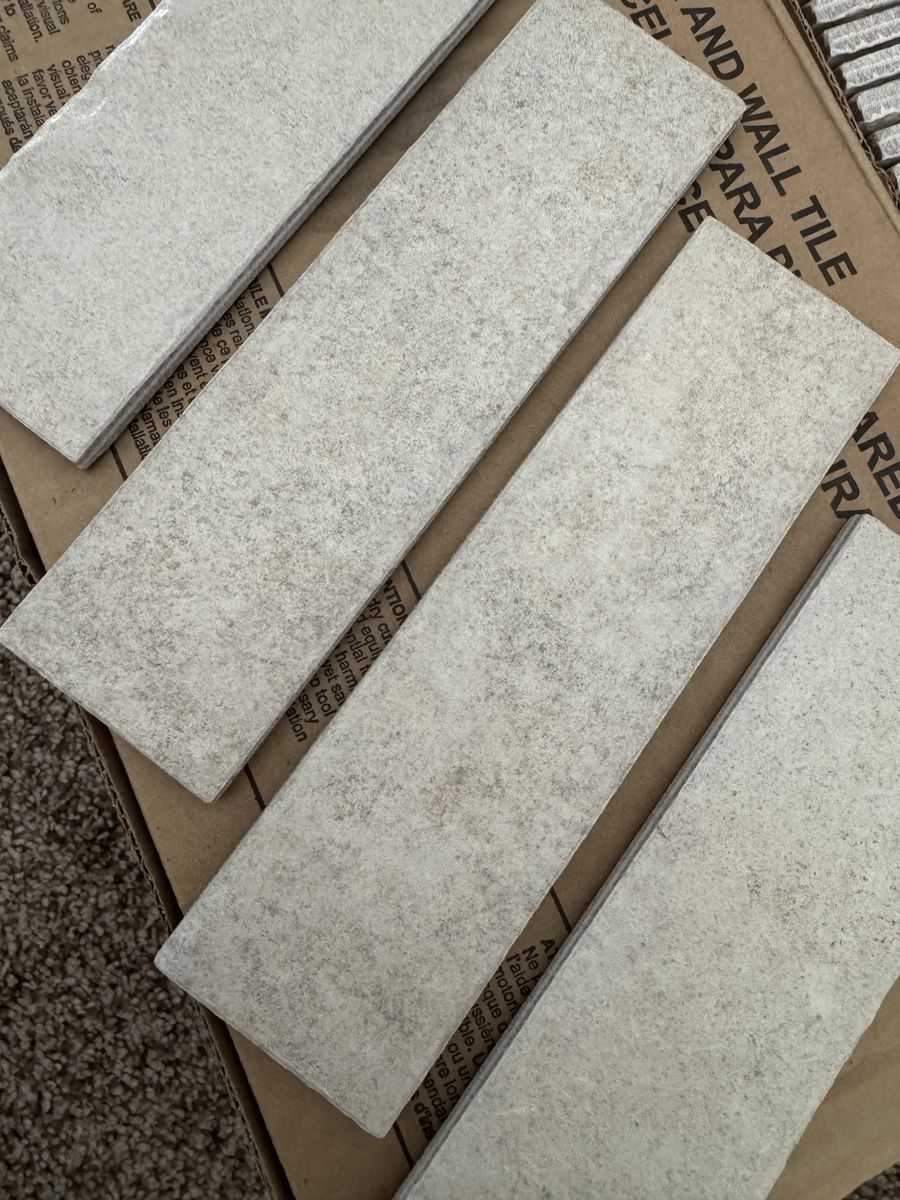 American Olean Historic Limestone Porcelain Floor and Wall Tile 2x8