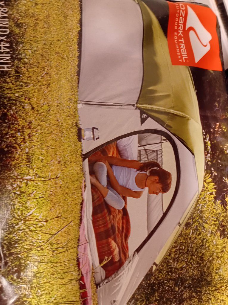 Ozark Trail 3-Person Dome Tent - 7'x7' Easy Setup, Rainfly, Backpacking Ready