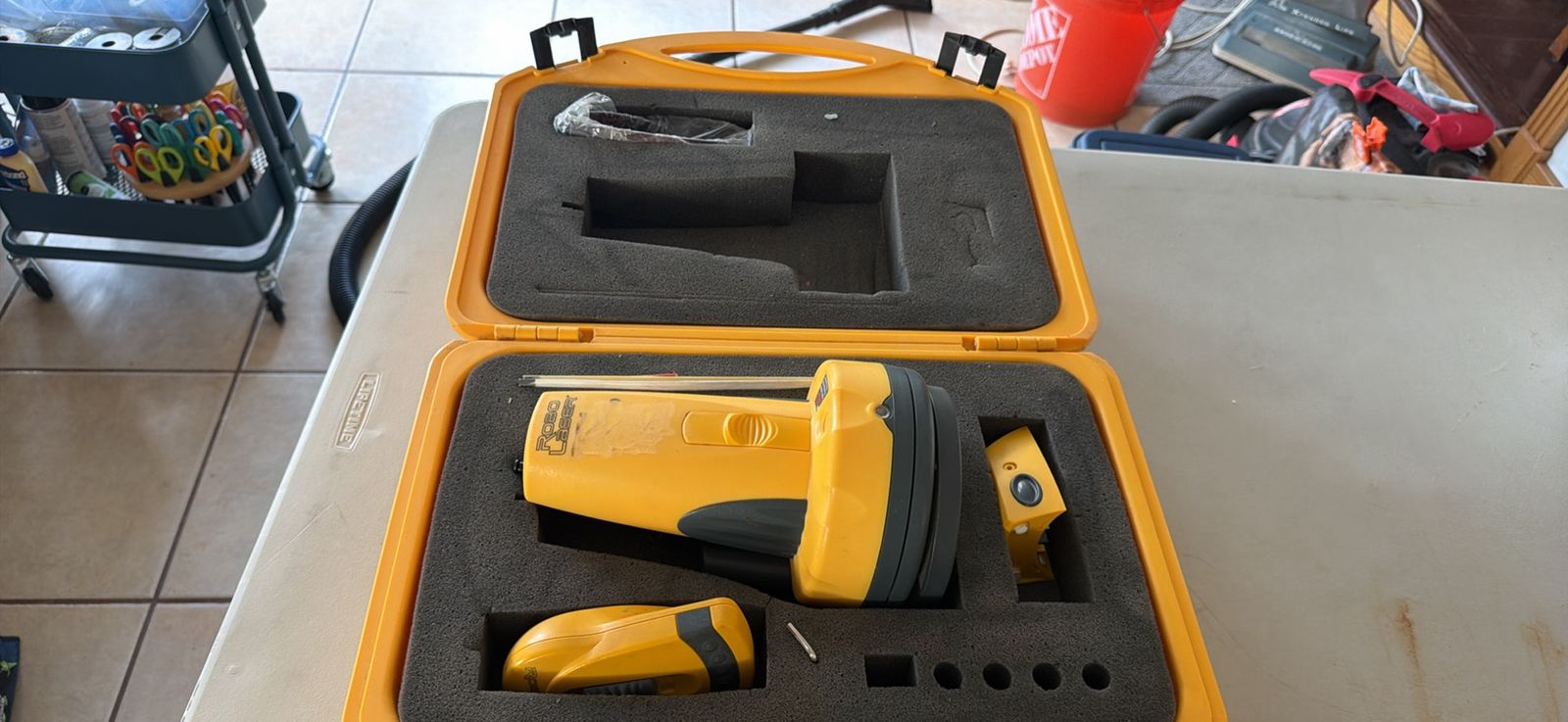 RoboLaser Laser Level Tool with Carrying Case and Accessories