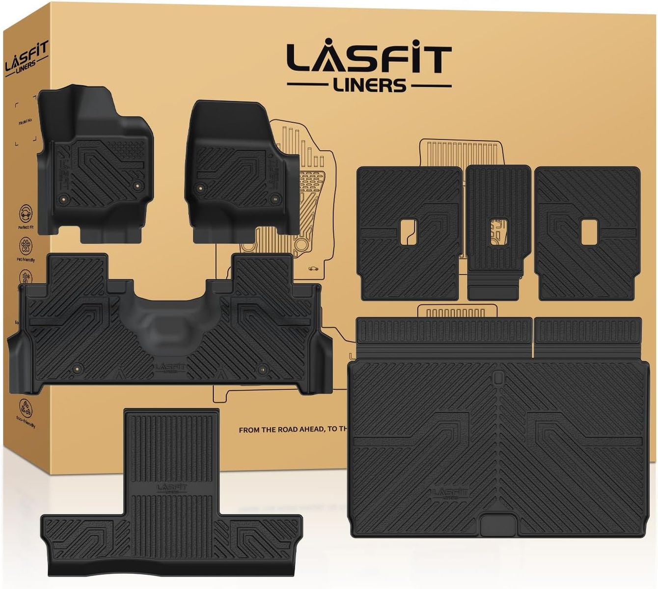 2025-2026 Ford Expedition Max (7 Seat) TPE Floor and Cargo Mats
