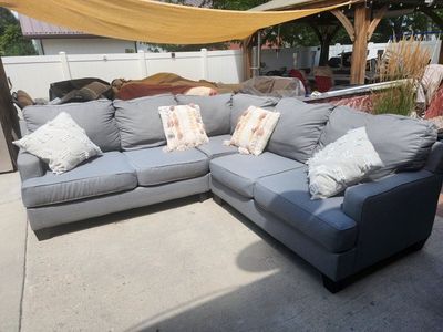 Gray sectional sofa