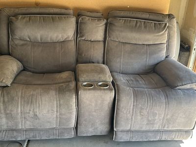 Couch with cup holders