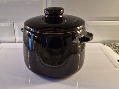 West Bend Bean Pot Crock with Lid - Made in USA